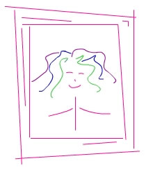 animated frame stick figure portrait of author